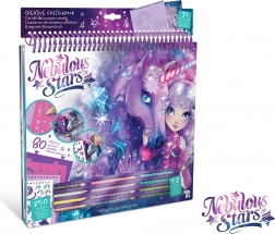 Nebulous Stars Ausmalbuch – violettes Kreativset