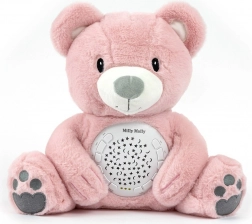 Plüsch-Teddybär mit Projektor und Schlafliedern MILLY MALLY Bear rosa