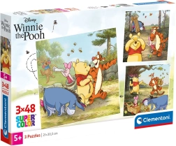 Puzzle Winnie Puuh 3x48 Teile Clementoni