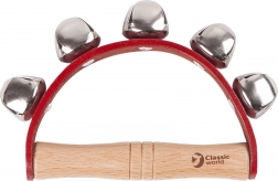 Classic World Kinder-Schellen – hölzerne Musikinstrument-Rasseln