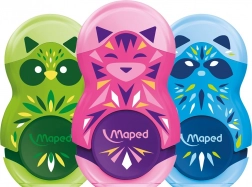 MAPED Anspitzer mit Radiergummi loopy mini cute, Farbmix