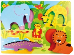 Holz-Einlegepuzzle Safari BIGJIGS TOYS