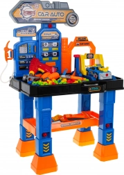 Interaktive Autowerkstatt 4-in-1 für Kinder 3+ mit Werkbank, Waschanlage, Tankstelle, Auto und Akkuschrauber