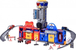 Mega Garage 2in1 Polizei und Feuerwehr mit Aufzug