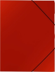 Kunststoff-Gummizugmappe A4, rot
