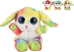 Plüschiger sitzender Regenbogen-Hase 15 cm
