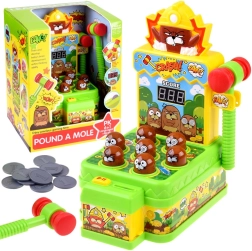 Geschicklichkeitsspiel Hau-den-Maulwurf mit Lichtern und Geräuschen