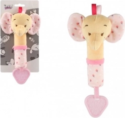Plüsch-Elefant mit Sound 17 cm – rosa