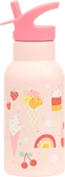 A Little Lovely Company Edelstahl-Trinkflasche 350 ml – Eiscreme