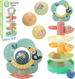 Holz-Spiralkugelbahn WOOPIE GREEN, 6 Teile