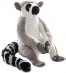 Plüsch-Lemur mit Klettverschluss 21 cm, umweltfreundlich