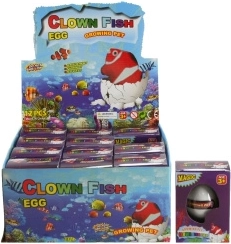 Ei mit wachsender Fisch – Scherzgeschenk 12 Stk.