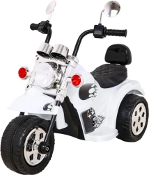Elektrisches Kindermotorrad Hot Chopper – Weiß