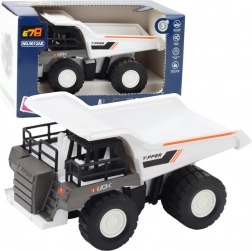 Baukippwagen mit Metallteilen und Antrieb weiß