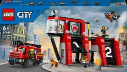 LEGO City Feuerwehrstation mit Feuerwehrauto