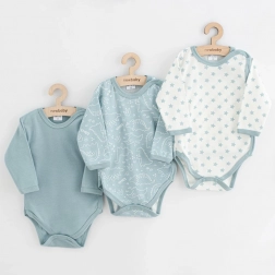 Baby-Body mit kompletter Knopfleiste NEW BABY Classic II, Set 3 Stk., mint, Gr. 68