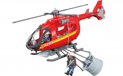 Feuerwehrhubschrauber mit Effekten 38 cm