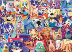 Puzzle Welt der Katzen und Hunde 1000 Teile