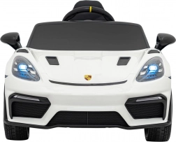 Elektrisches Kinderauto Porsche 718 Spyder RS mit MP4-Panel – Weiß