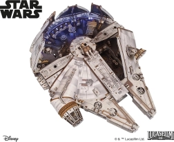Ugears 3D-Holz-Mechanikbausatz Star Wars Millennium Falcon