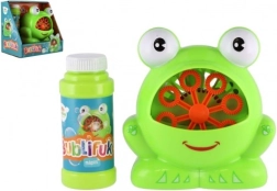 Seifenblasenmaschine in Form eines Frosches mit Flüssigkeit
