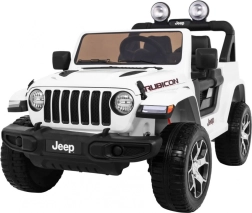 Elektrisches Kinderauto JEEP WRANGLER RUBICON mit Fernbedienung – weiß