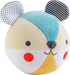 Petit Collage Rassel Bär aus Bio-Baumwolle