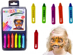Bunte Schminkstifte für das Gesicht 6 Stück