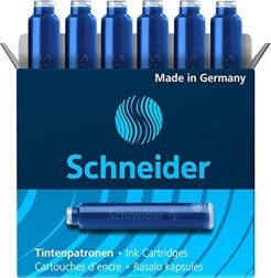 Tintenpatronen Schneider blau 6 Stk