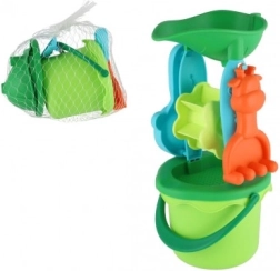 Plastik-Sandspielset mit Eimer und Mühle für Kinder