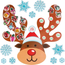 Weihnachtlicher selbstklebender Wand-Adventskalender