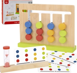 Holz-Logikspiel mit Sanduhr und bunten Mustern TOOKY TOY