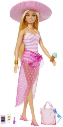 Barbie am Strand mit Sommeraccessoires