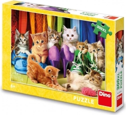 Puzzle Dino bunte Kätzchen 300 XL Teile