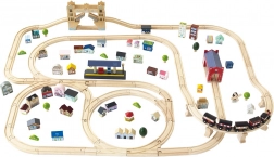 Le Toy Van Holz-Eisenbahn City mit Londoner Brücke