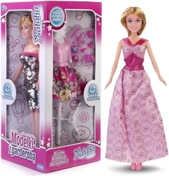 Modelpuppe mit Kleiderschrank 29 cm