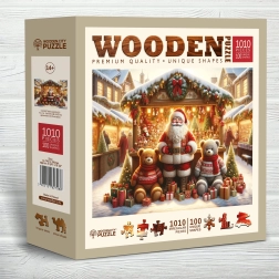 Holzpuzzle Weihnachtsmärkte 1010 Teile Wooden City