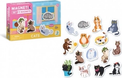 Magnete mit Katzenmotiv in einer Schachtel