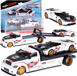 Maisto Metall-Set Abschleppwagen mit FORD GT Heritage 2021 1:64