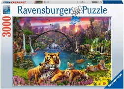 Puzzle Ravensburger Tiger im Paradies 3000 Teile