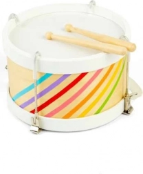 Bigjigs Toys Holz-Trommel mit Trageriemen