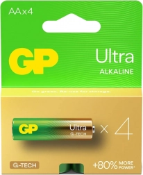 Alkalische Batterien LR6/AA GP Ultra 4 Stk.