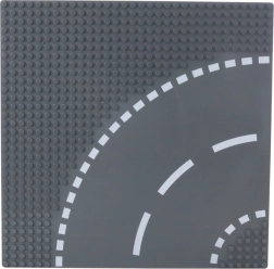 Konstruktionsplatte Straße Kurve 26x26 cm