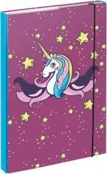 BAAGL Sammelmappe für Schulhefte A4 – Einhorn