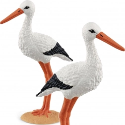 Schleich Wild Life Storch Figur