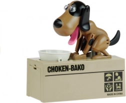 Hunde-Spardose braun