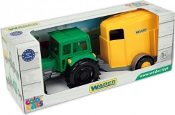 Bauernhof-Traktor mit Pferdeanhänger in Kartonschachtel