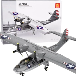 Technischer Klemmbaustein-Bausatz Wange Flugzeug PBY-5A Catalina (364 Teile)