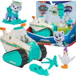 PAW Patrol Everest Deluxe Schneemobil mit Abschussvorrichtung und Küken Chickaletta