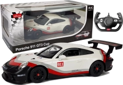 Ferngesteuertes Auto Porsche 911 GT3 CUP Rastar 1:14 weiß